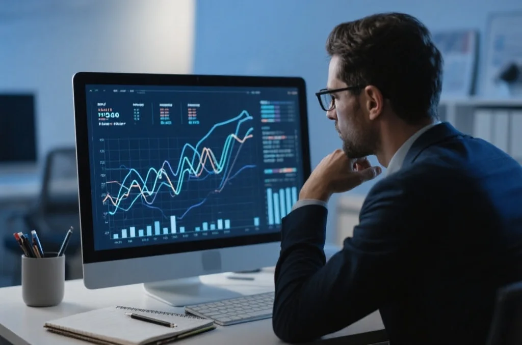 数据分析师研究图表